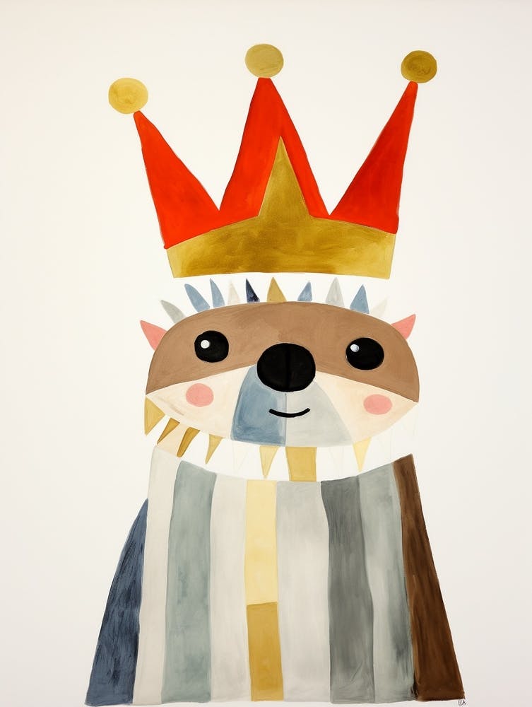 Kleines Faultier 5 Eine Krone tragend