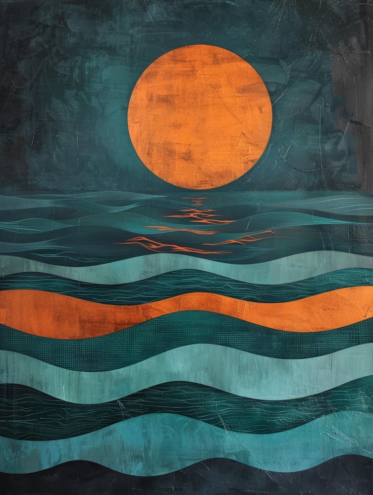 Sunset Over The Ocean 40