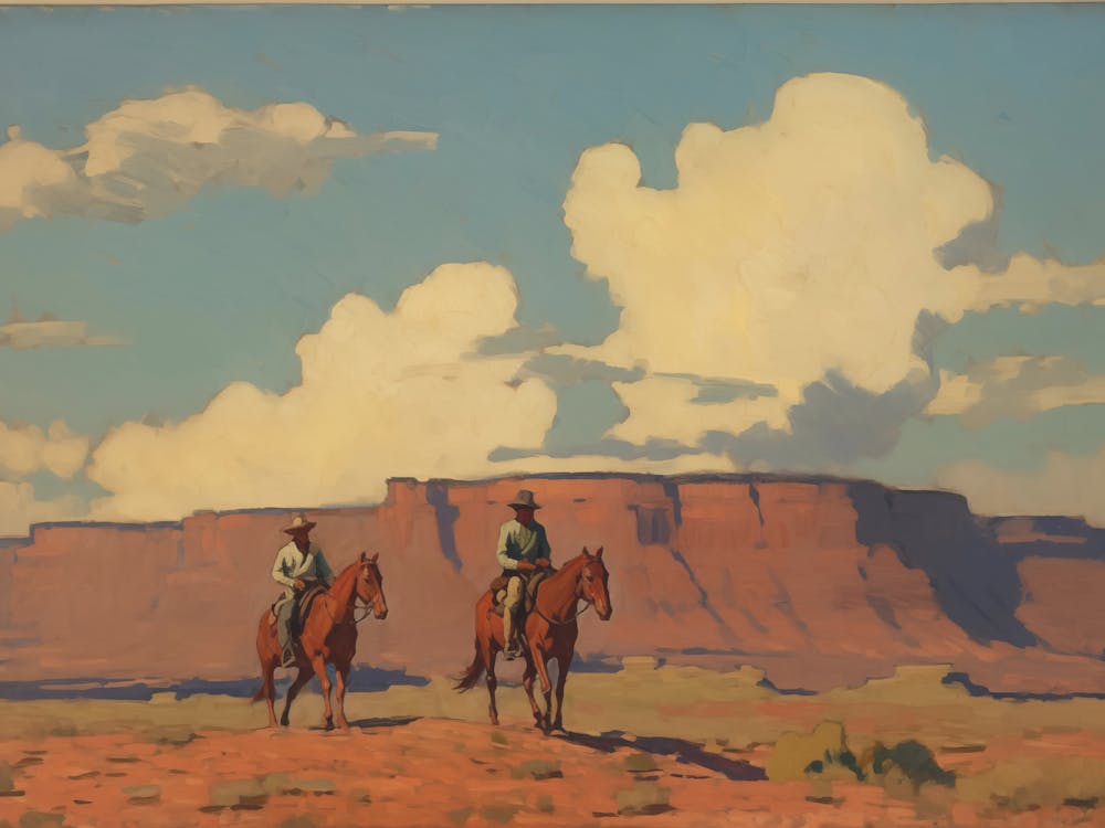 Two Cowboys In The Desert 1