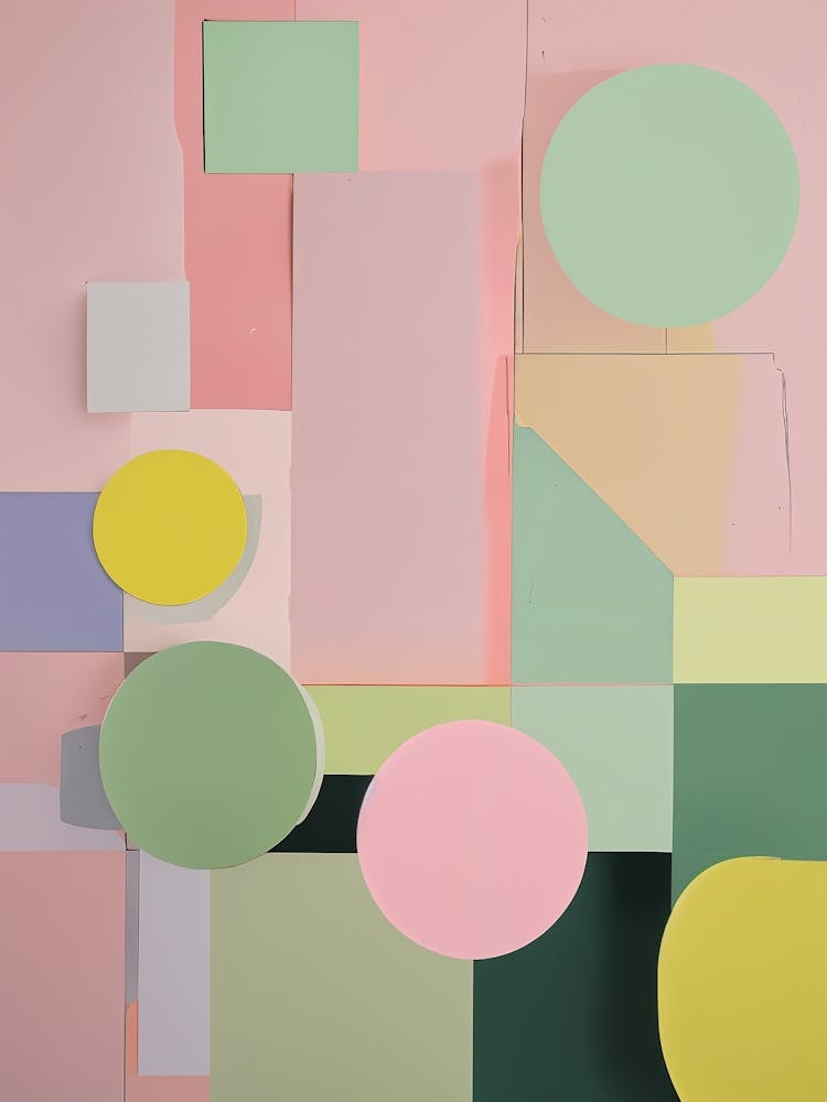 Abstract Pastel Shapes no1