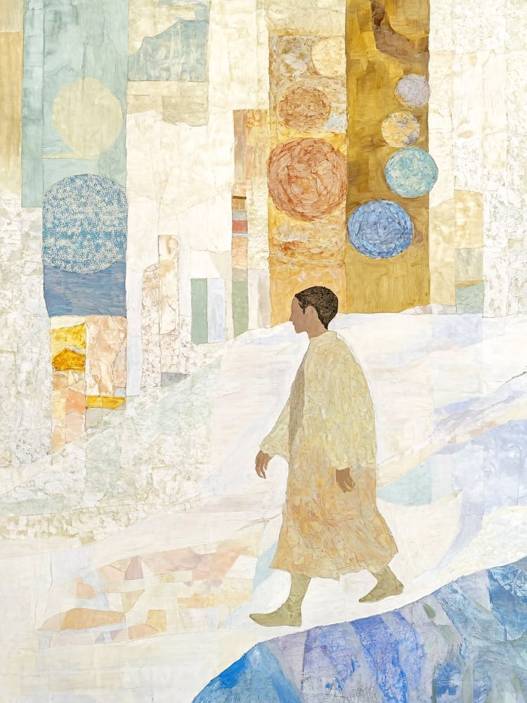 Man Walking In The Snow