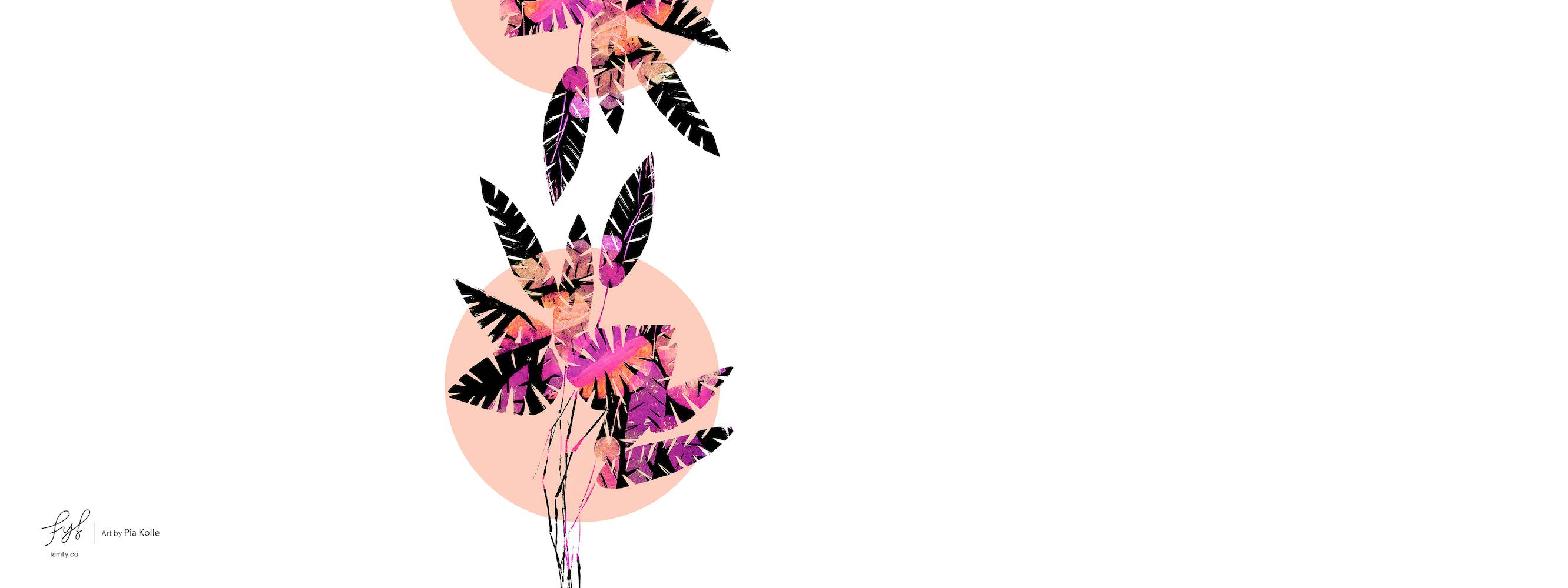 Pink Plants On Coral