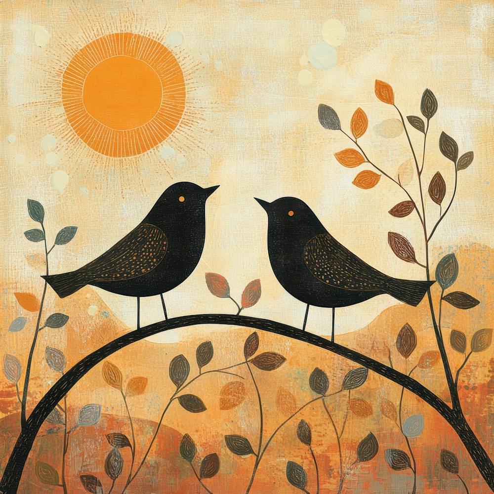 Birds On A Branch 1