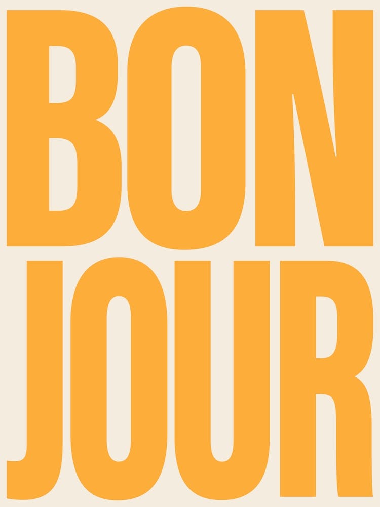 Bonjour - Yellow