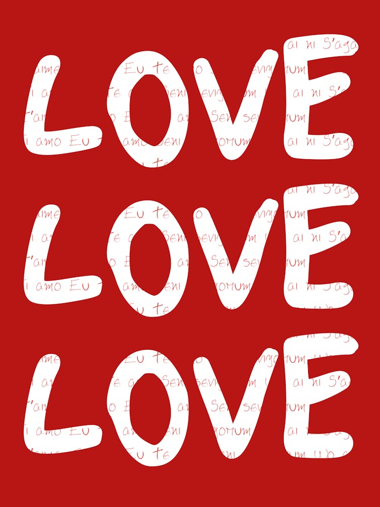 Love Love Love Print