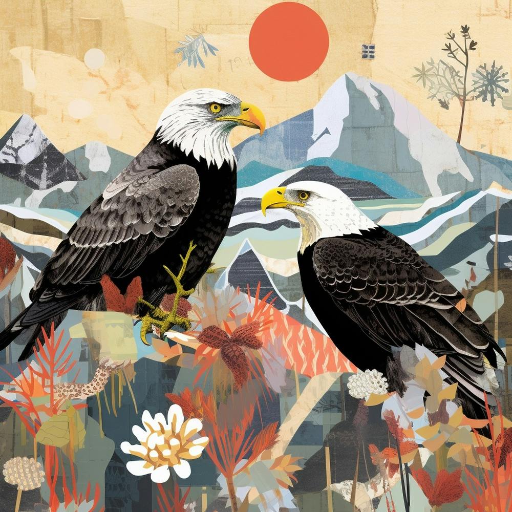 Vogel in der Natur Weißkopfseeadler 2
