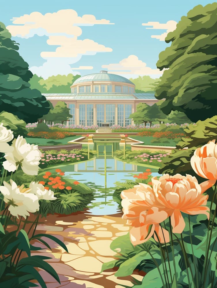 Atlanta Botanical Garden Usa 1 Illustration