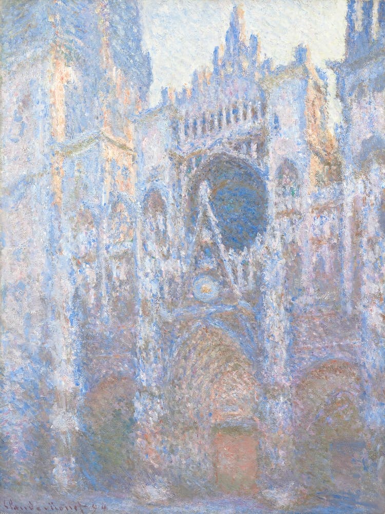 The Portal Of Rouen Cathedral In Morning Light (1894), Claude Monet
