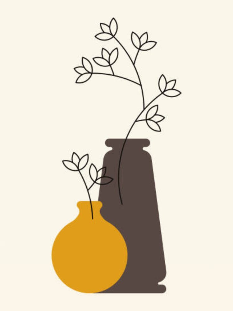 Two Vases With Plants 1