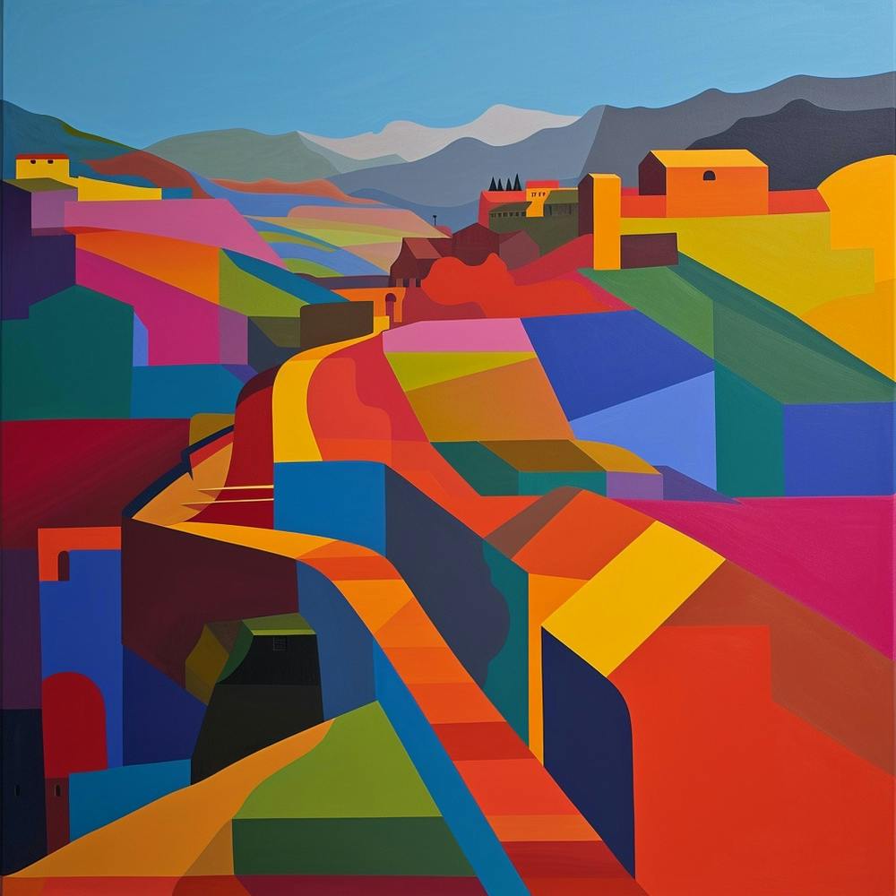 Abstract Travel Collection Cusco Peru 2