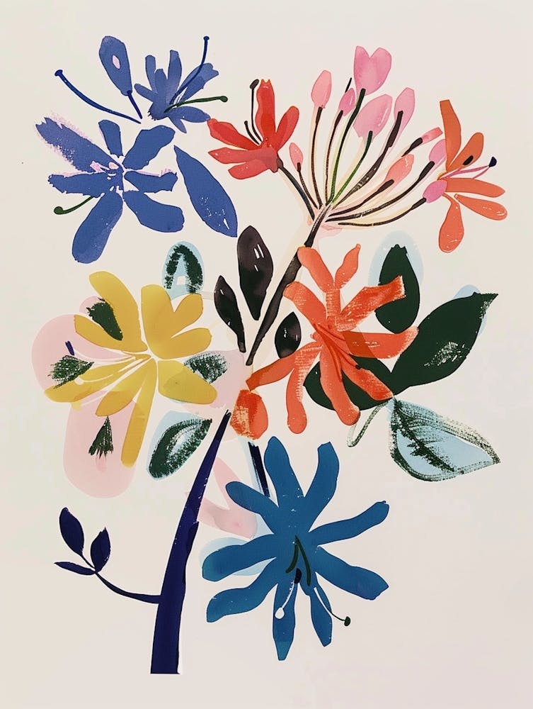 Painted Florals Agapanthus 2