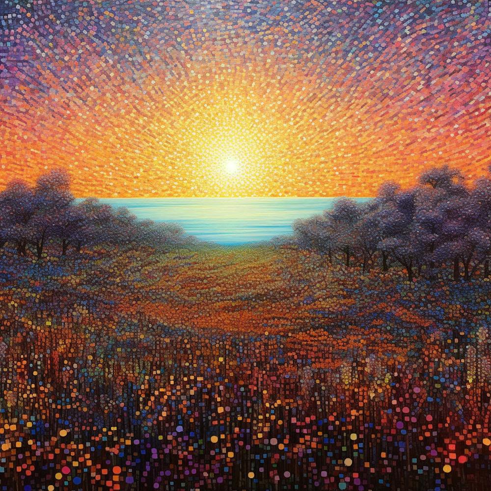 Sunset In The Field