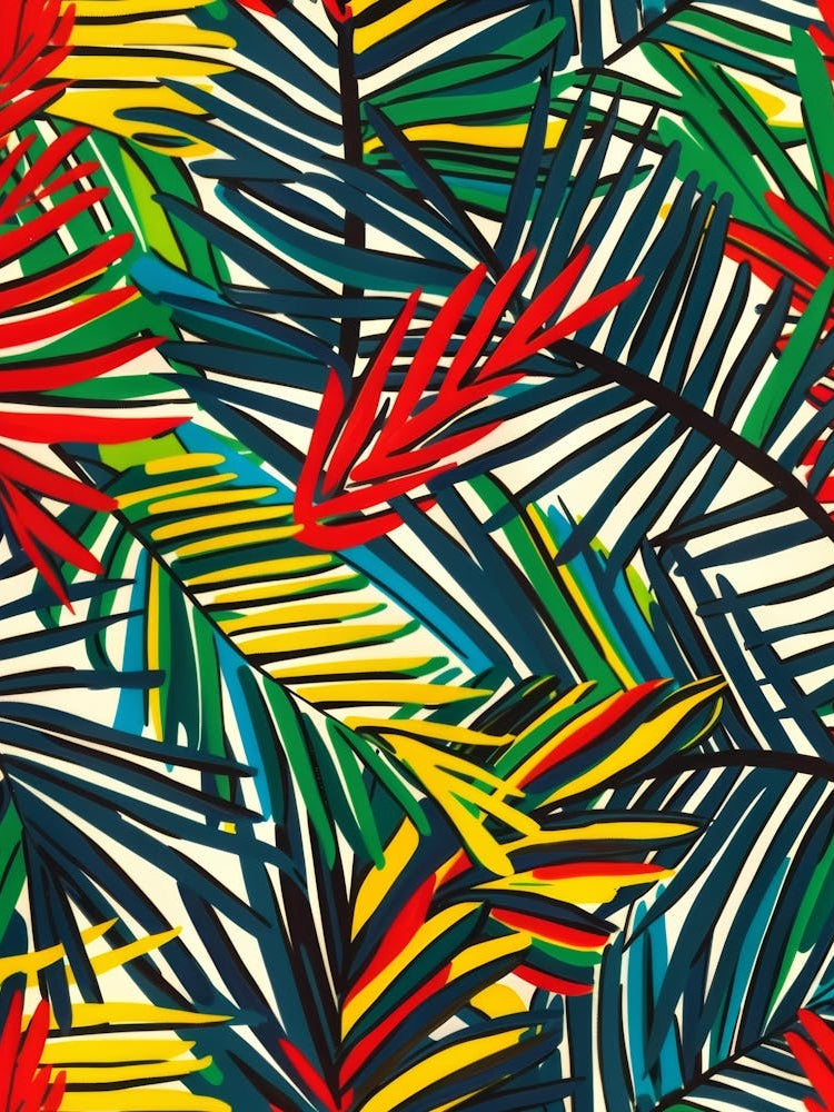 Tropical Leaves Seamless Pattern 34