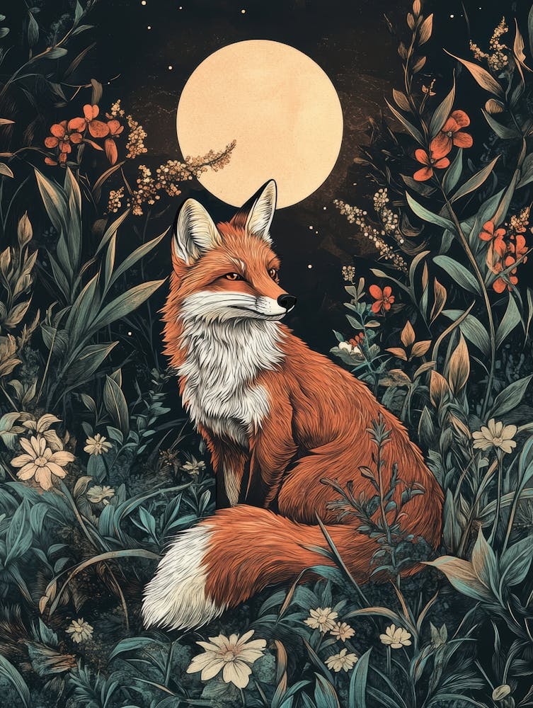 A fox in the moonlight 3