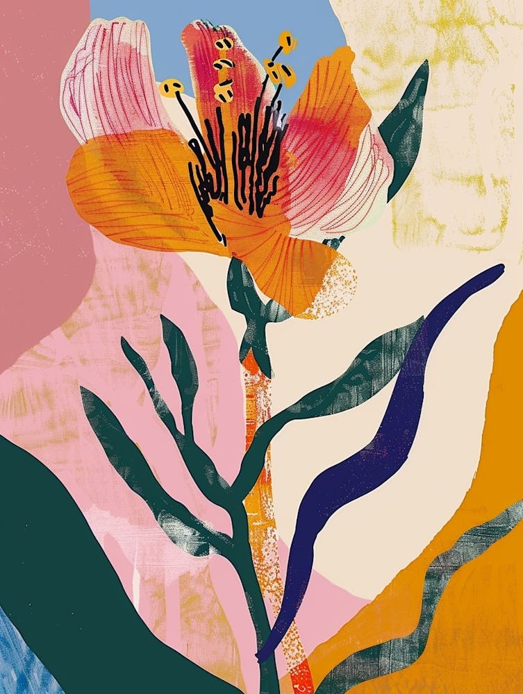 Colourful Flower Illustration Portulaca 3