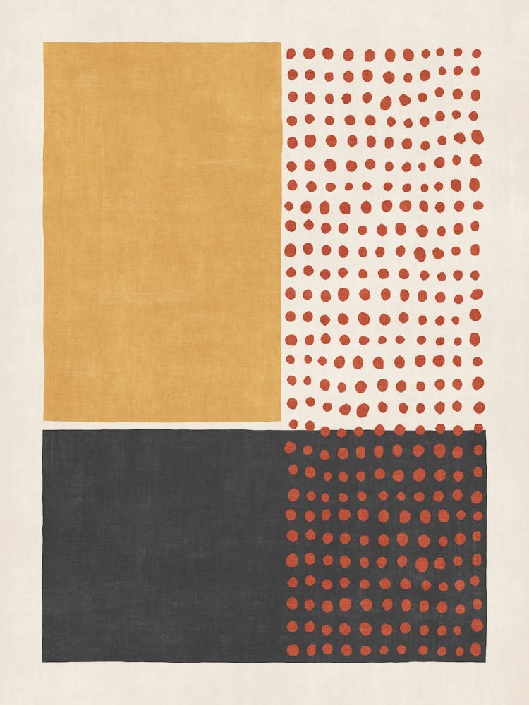 Color Block Mustard Yellow Black Red 02