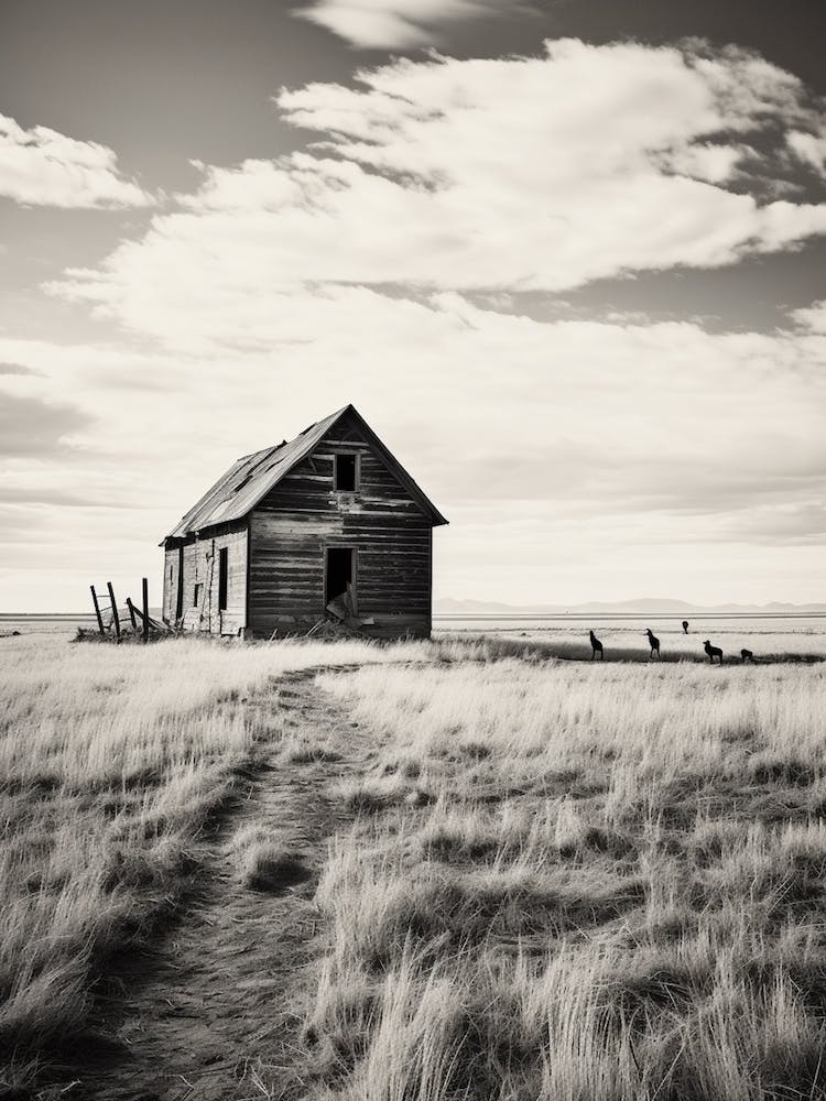 Montana, Black And White Analogue Photograph 3