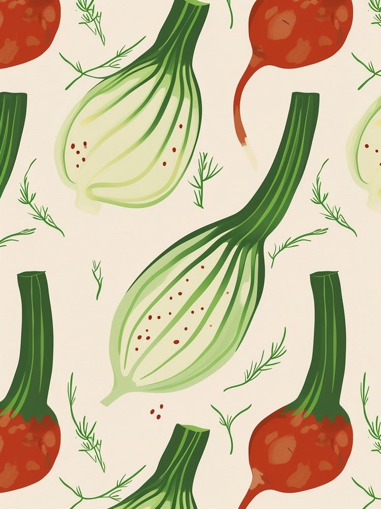 Onion Pattern Illustration 1