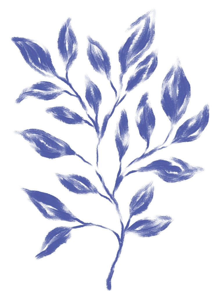 Blauer Zweig Eins