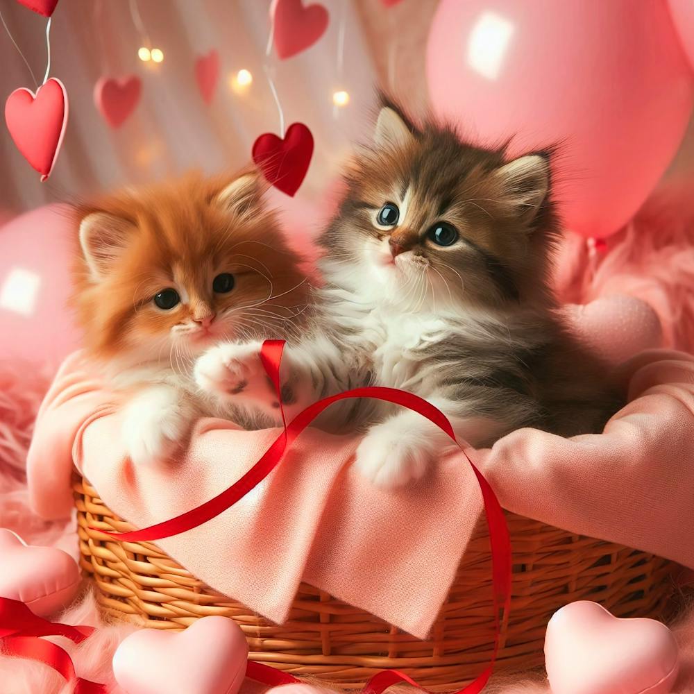 Kittens In A Basket 1