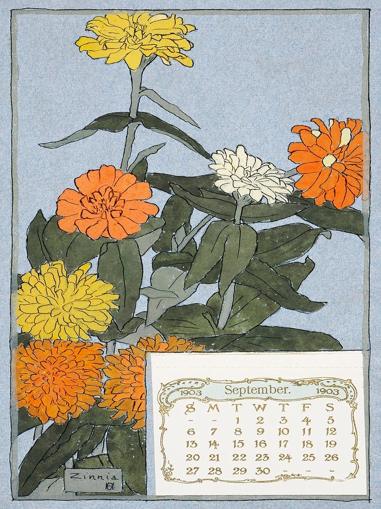 Zinnia (1915), Hannah Borger Overbeck