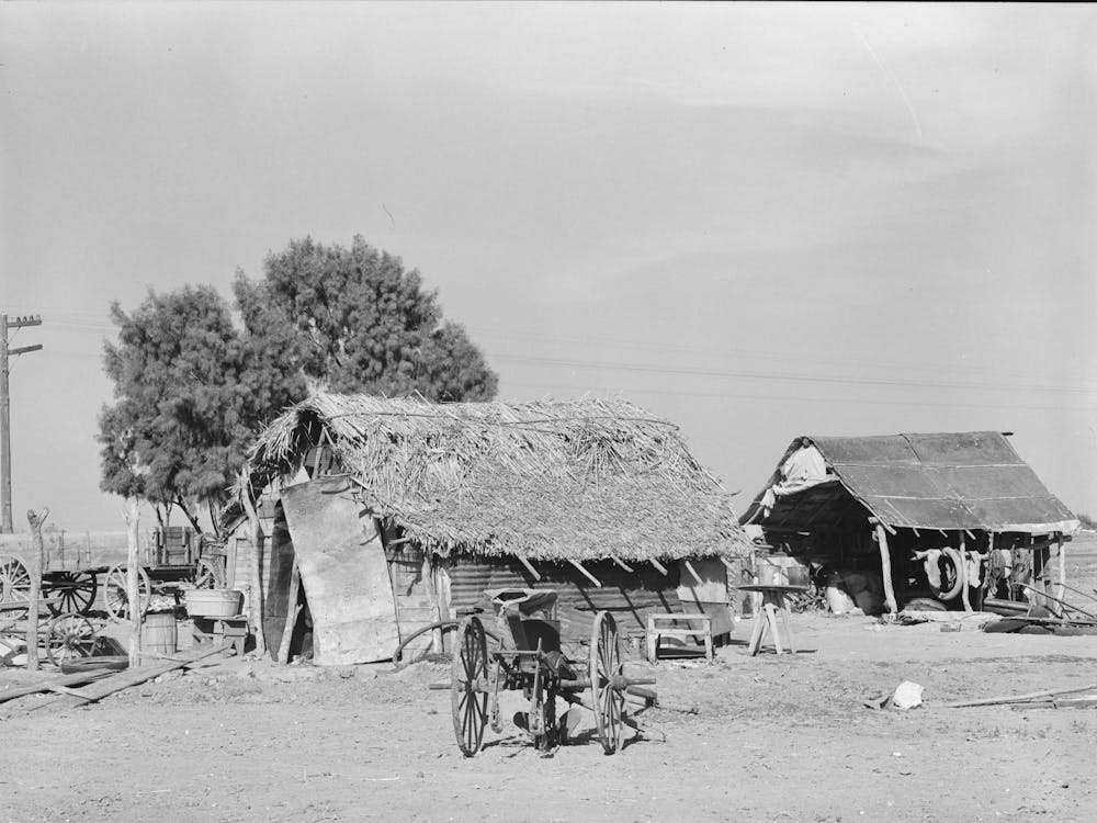 Edinburg (Vicinity), Texas, Farmstead Of A Small Mexican Farmer By Russell Lee