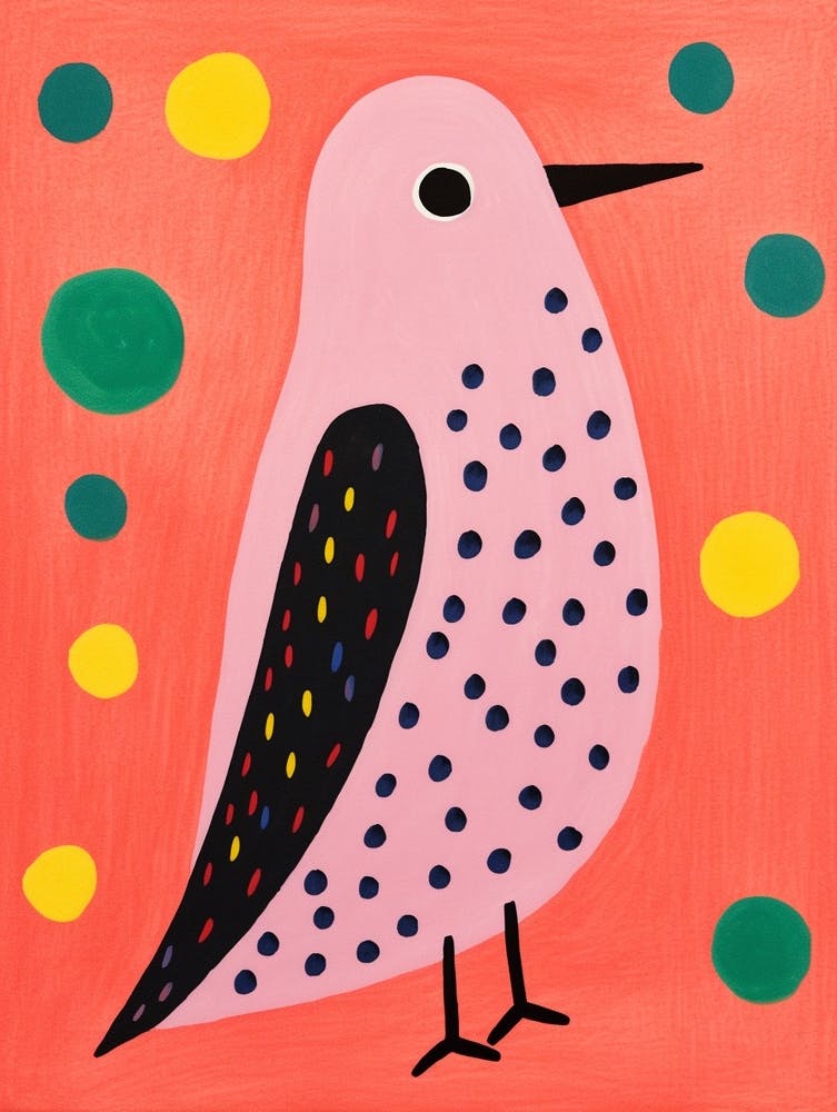 Pink Polka Dot Hummingbird