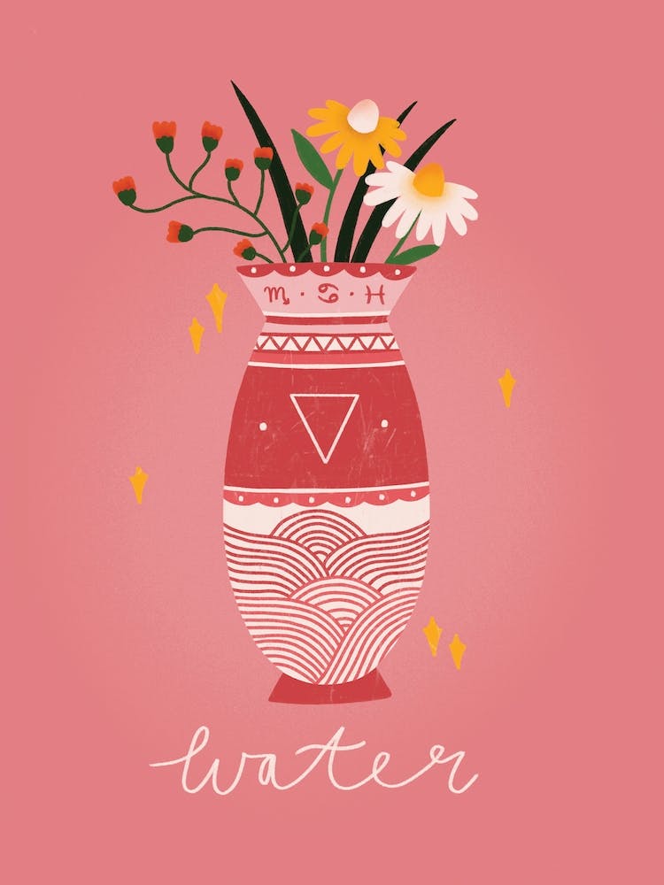 Water Zodiac Vase