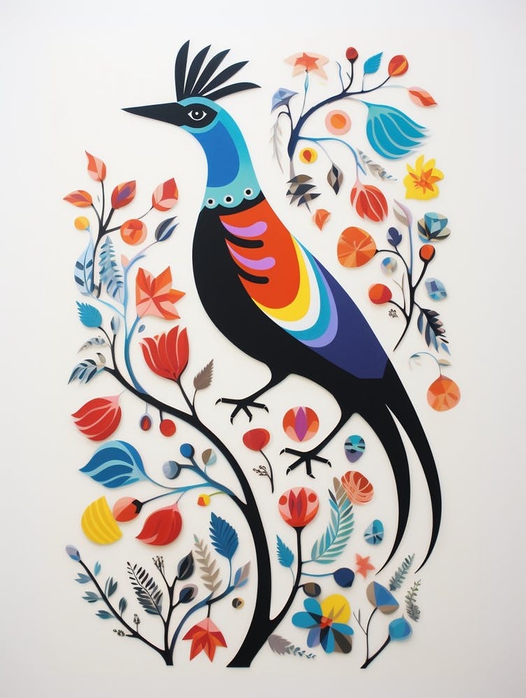 Scandinavian Bird Illustration Magpie 3