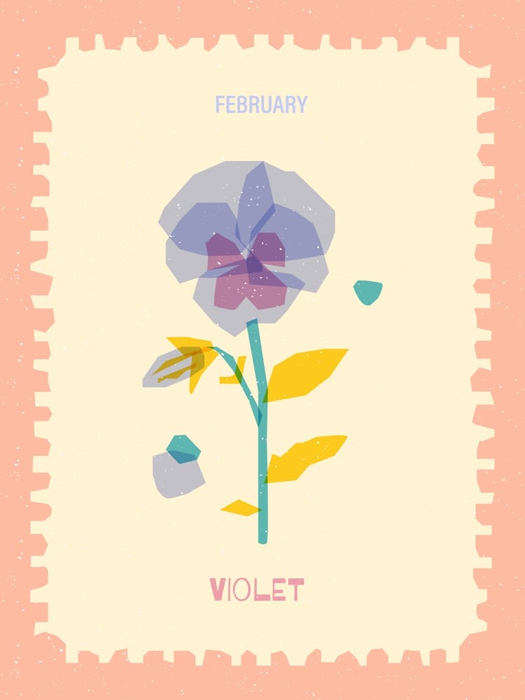 February Birthmonth Flower Violet
