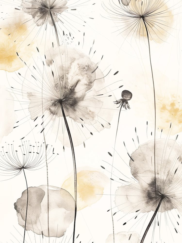 Dandelions nature art
