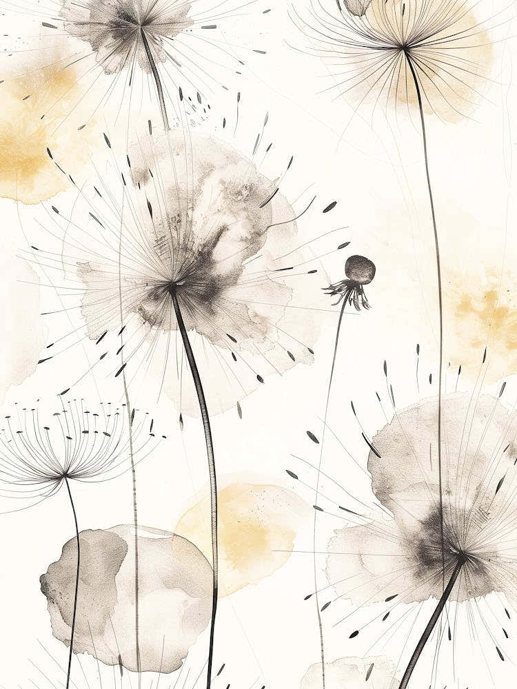 Dandelions nature art
