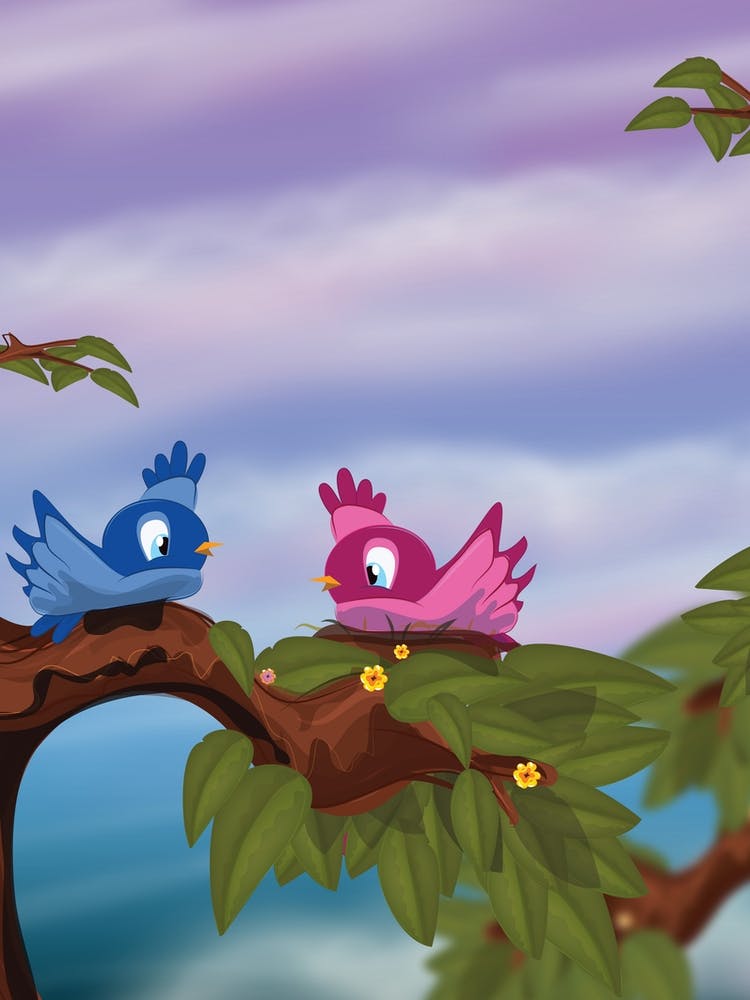 Birds On A Branch