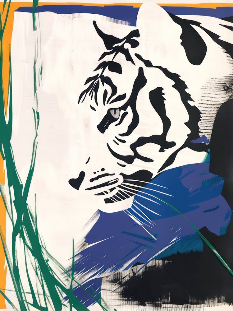Tiger 2 Cut Out Collage