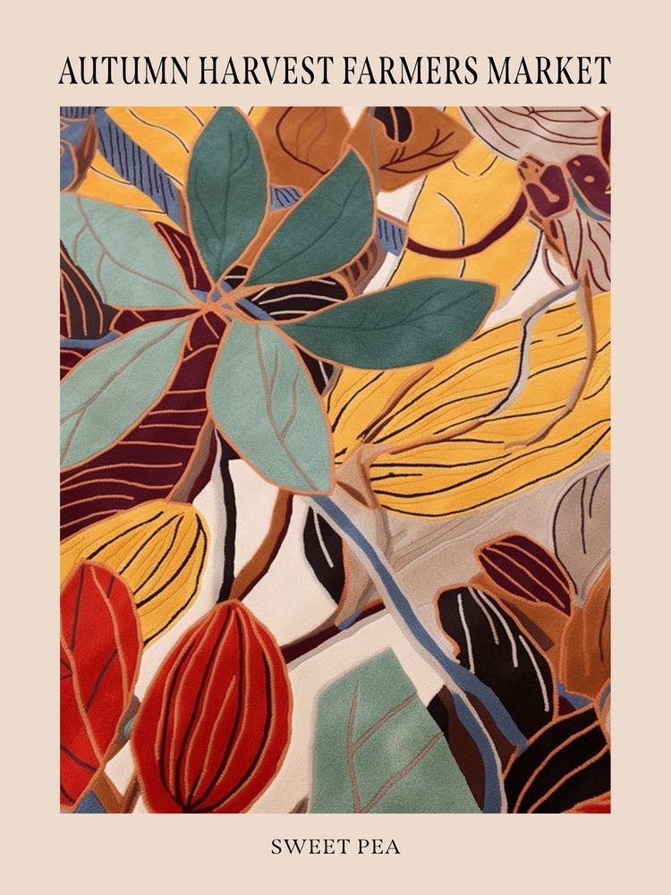 Fall Botanicals Sweet Pea 1 Poster