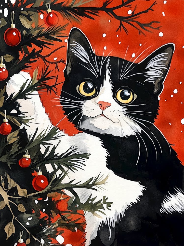 Christmas Cat 1