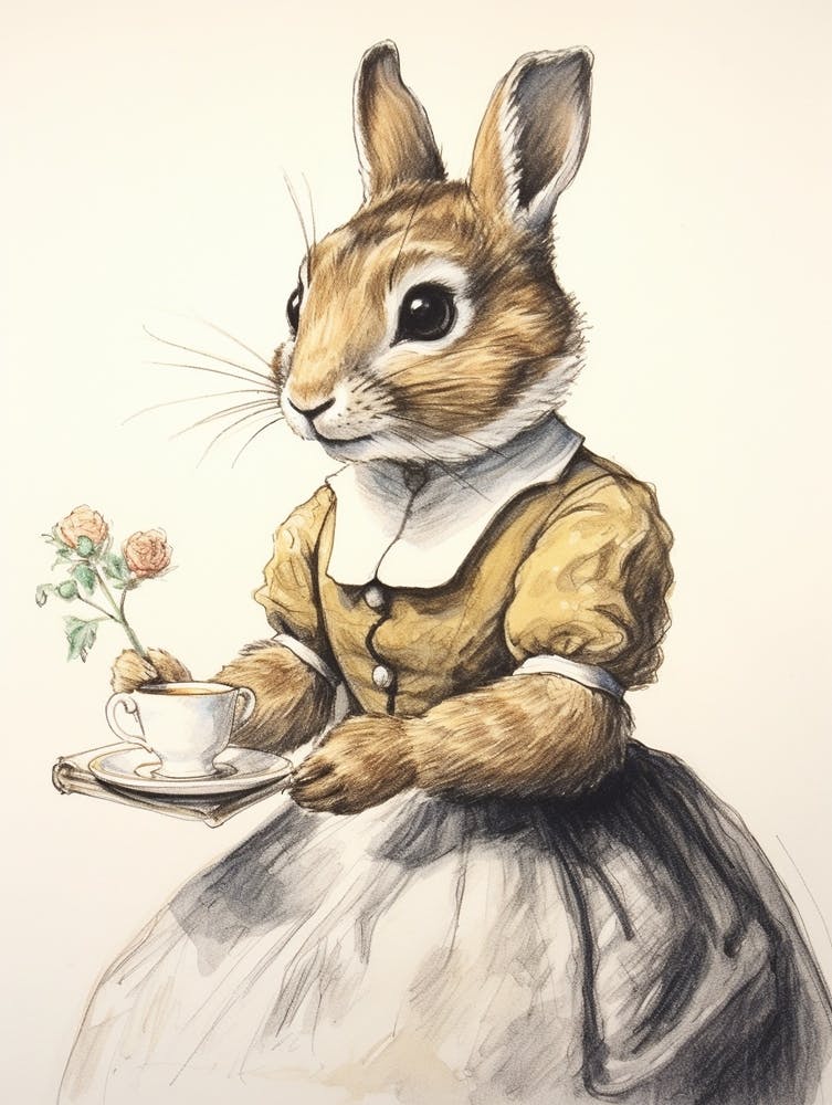 Storybook Animal Watercolour Chipmunk 1