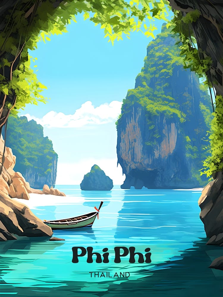 Phi Phi Thailand Exploration Travel Art