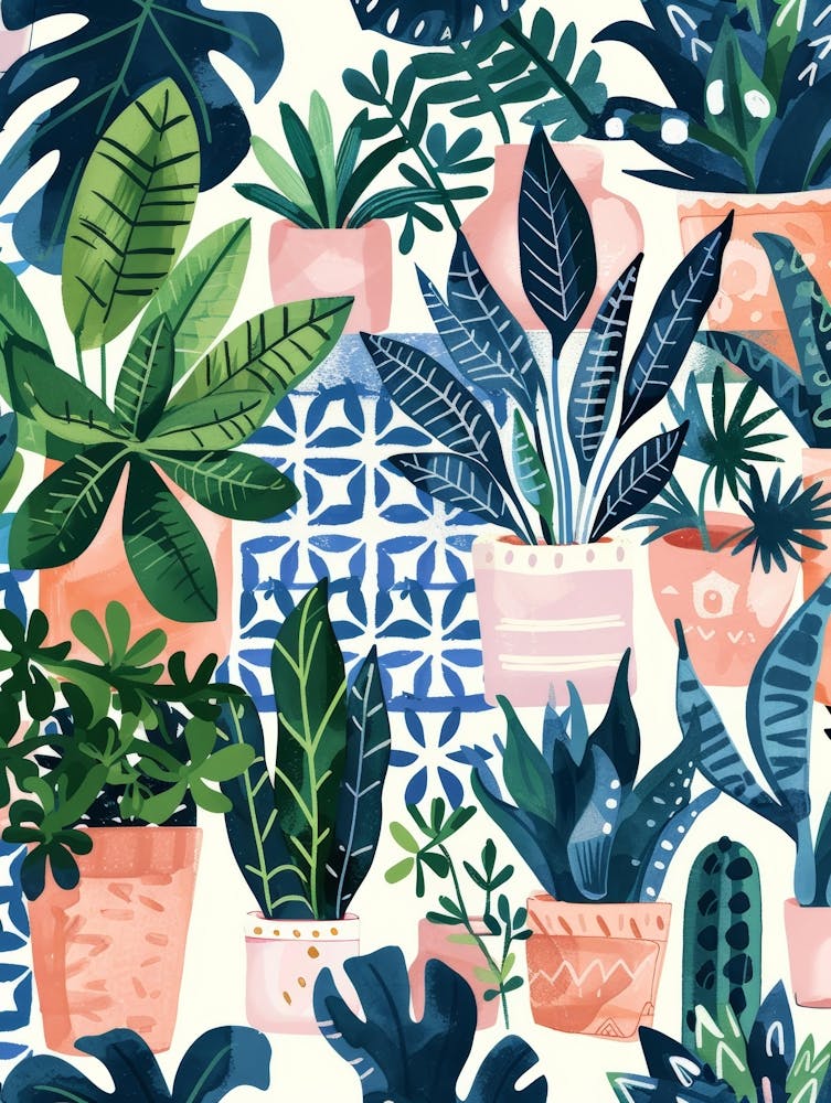 Ferns And Potted Plants
