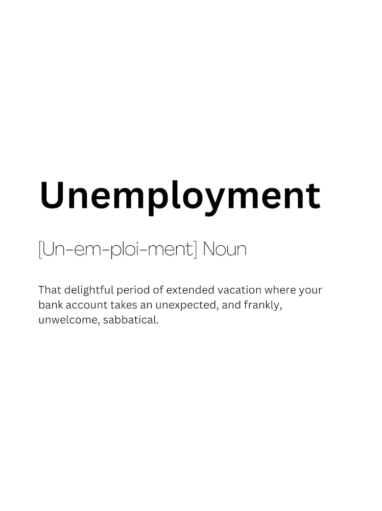 Unemployment Definition Meaning
