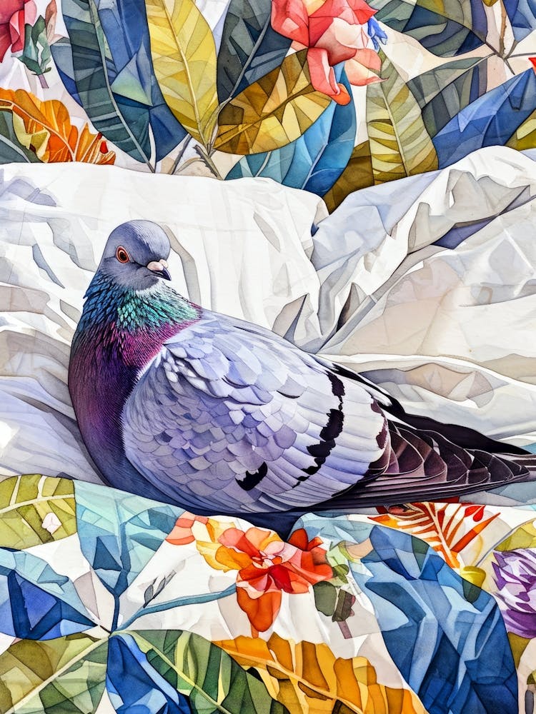 Taube Vogel Tier Illustration Kunst