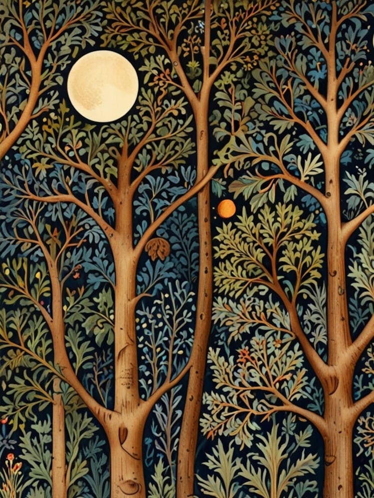 William Morris Moonlight In The Forest 124