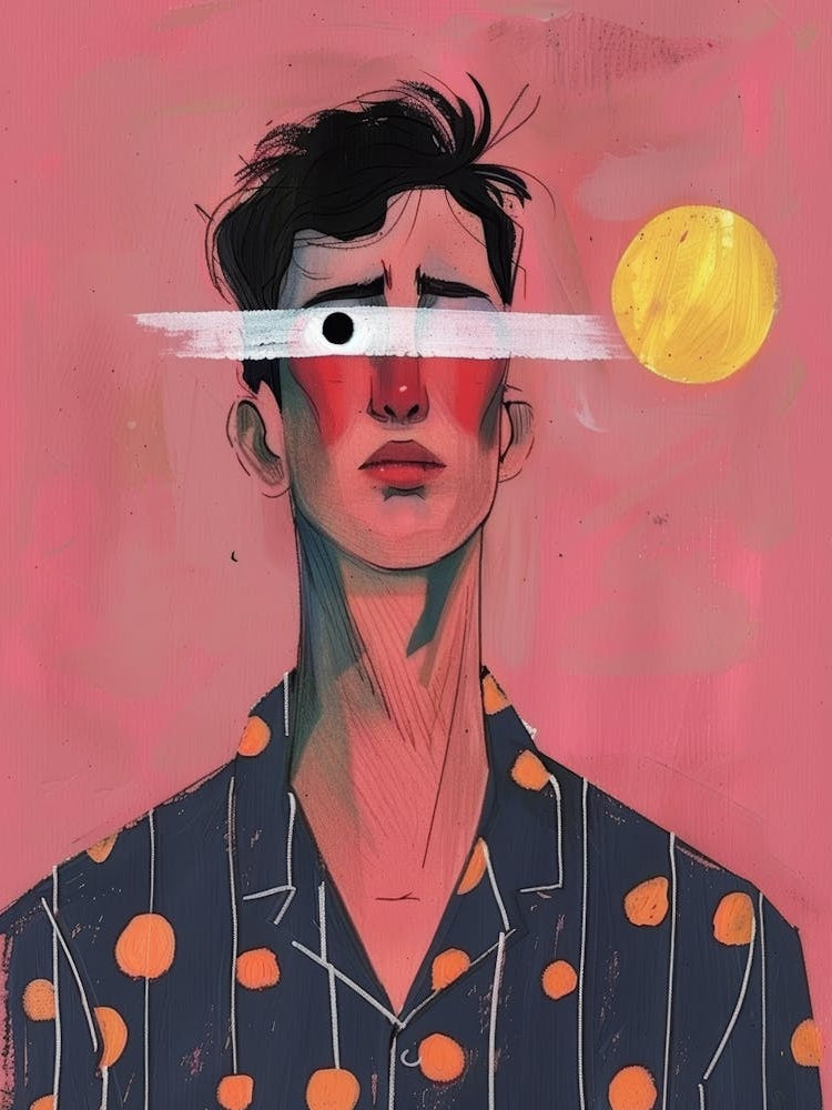 Man With Polka Dots Shirt