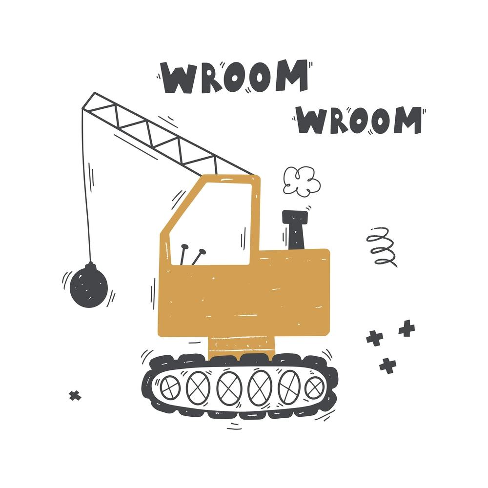 Süßer lustiger Bagger 1