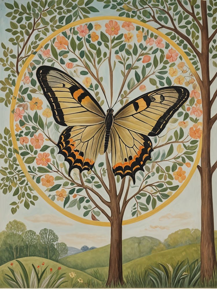 Butterfly In A Tree