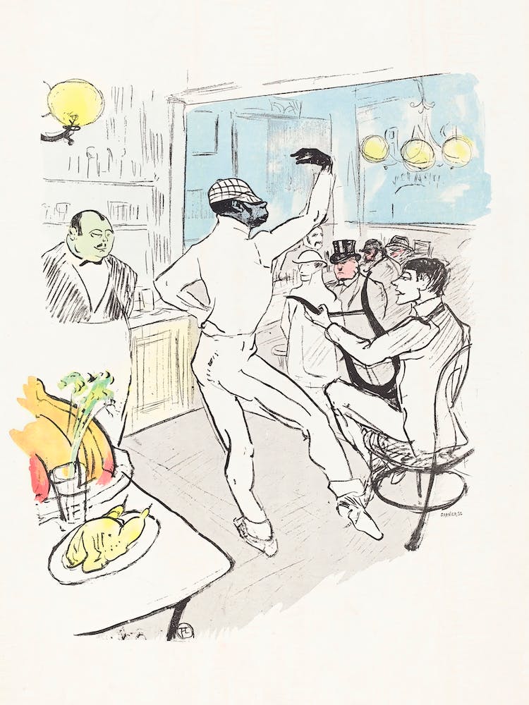 Chocolat Dancing In The Achille Bar (1864 1901), Henri de Toulouse-Lautrec