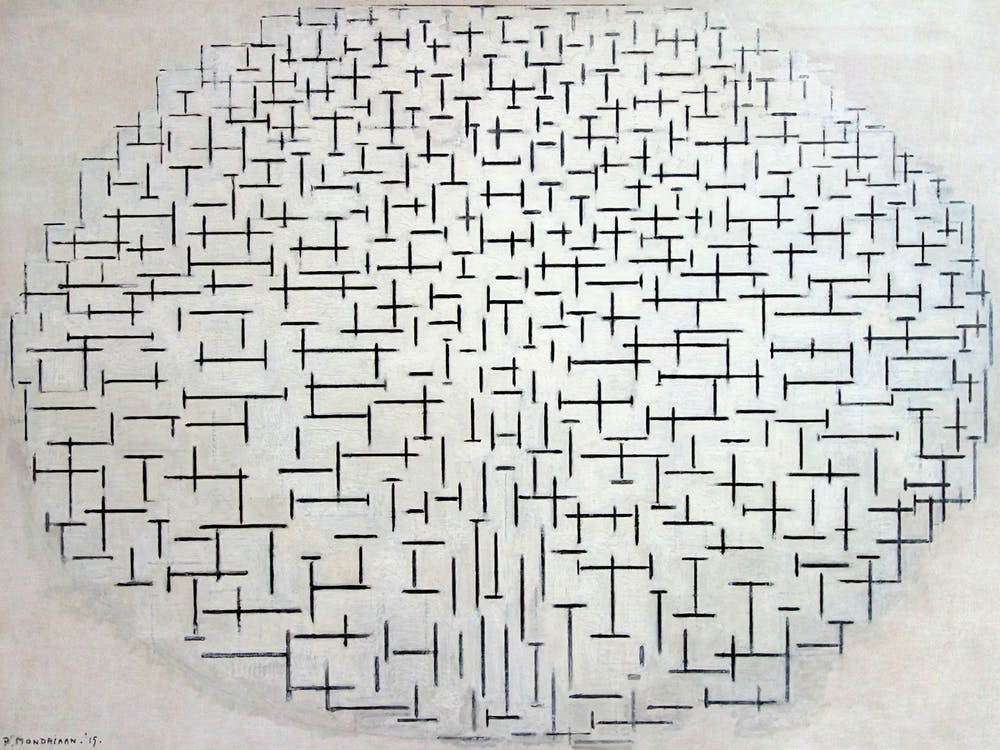 Piet Mondrian Composition No 10 Pier And Ocean (1915)