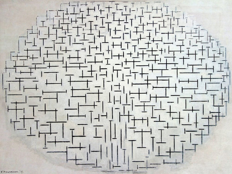Piet Mondrian Composition No 10 Pier And Ocean (1915)
