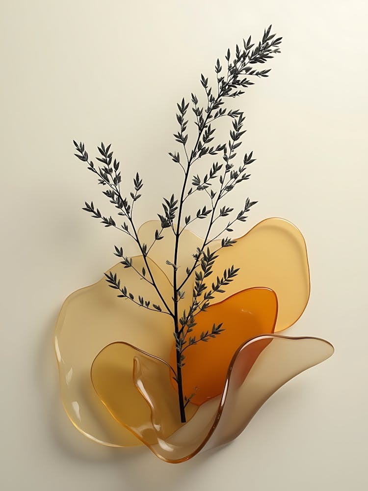 Contemporary Botanical Layers in Taupe Tones