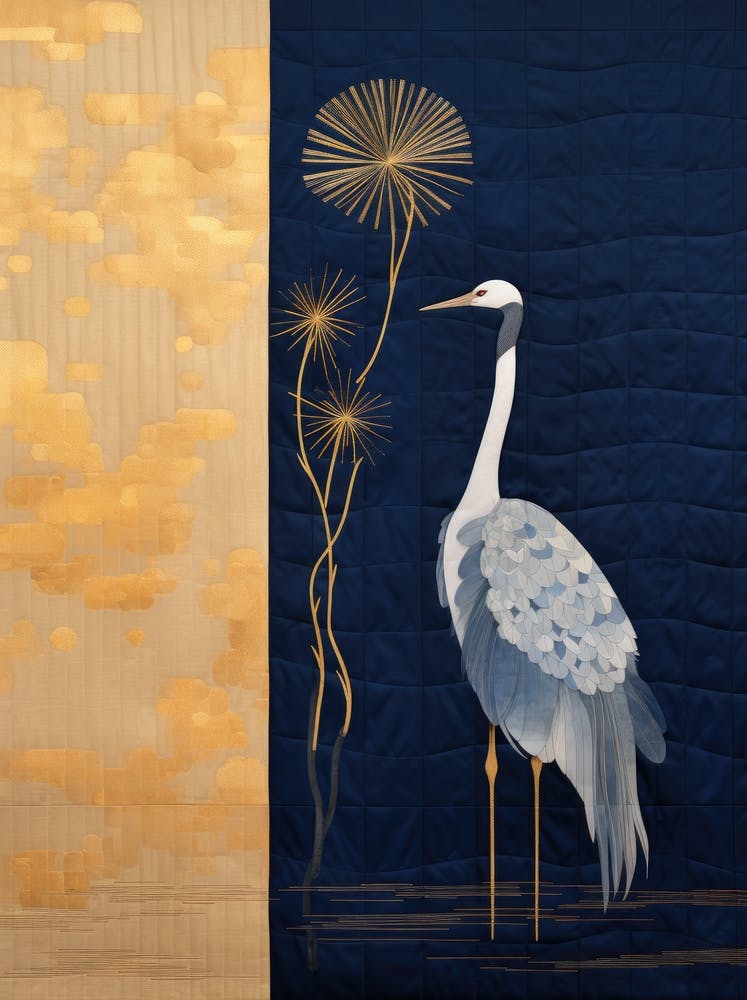 Crane And Dandelion